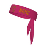 Custom Pink Orange Headband