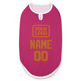 Custom Pink Orange Pet Vest