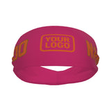 Custom Pink Orange Sports headband