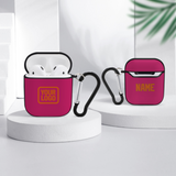Custom Pink Orange AirPods Case