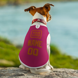 Custom Pink Orange Pet Vest