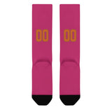 Custom Pink Orange Knee-High Sock