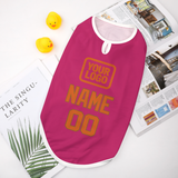 Custom Pink Orange Pet Vest