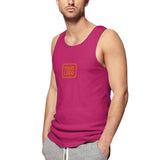 Custom Pink Orange Men's Tank Top