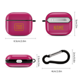 Custom Pink Orange AirPods Case (3rd Generation)