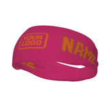 Custom Pink Orange Sports headband