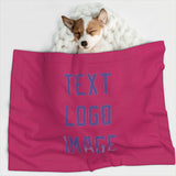 Custom Pink Light Purple Pet Blanket