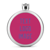 Custom Pink Light Purple Hip Flask