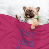 Custom Pink Light Purple Pet Blanket