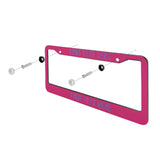 Custom Pink Light Purple License Plate Frame