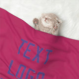 Custom Pink Light Purple Pet Blanket