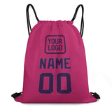 Custom Pink Purple Drawstring Bag