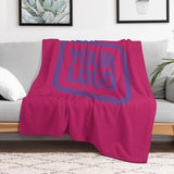 Custom Pink Light Purple Blanket