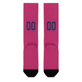 Custom Pink Purple Knee-High Sock