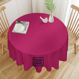 Custom Pink Purple Round Table Cloth