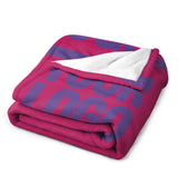 Custom Pink Light Purple Blanket