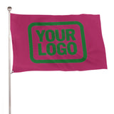 Custom Pink Emerald Green Flag