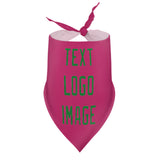 Custom Pink Emerald Green Pet Scarf