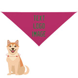 Custom Pink Emerald Green Pet Scarf