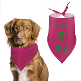 Custom Pink Emerald Green Pet Scarf