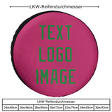 Custom Pink Emerald Green Truck Tires