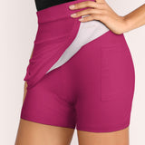 Custom Pink Emerald Green A-Line Skort