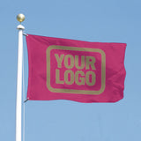 Custom Pink Light Khaki Flag
