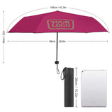 Custom Pink Light Khaki Automatic Umbrella