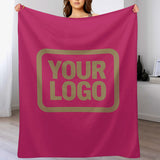 Custom Pink Light Khaki Blanket