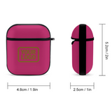 Custom Pink Khaki AirPods Case