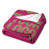 Custom Pink Light Khaki Blanket