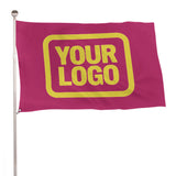 Custom Pink Light Yellow Flag