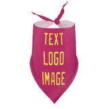 Custom Pink Light Yellow Pet Scarf