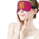 Custom Pink Light Yellow Sleep Mask