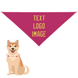 Custom Pink Light Yellow Pet Scarf