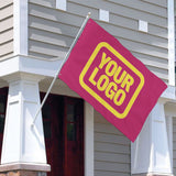 Custom Pink Light Yellow Flag