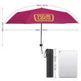 Custom Pink Light Yellow Automatic Umbrella