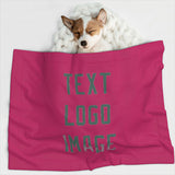 Custom Pink Blue Green Pet Blanket