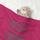 Custom Pink Blue Green Pet Blanket
