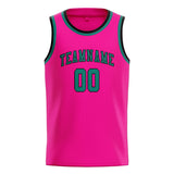 Custom Pink & Blue Green Colors Design Sports Basketball Jersey