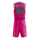 Custom Pink Blue Green Basketball Set