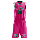 Custom Pink Blue Green Basketball Set