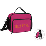 Custom Pink Orange Lunch Bag