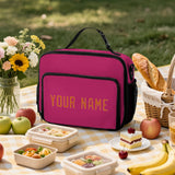 Custom Pink Orange Lunch Bag