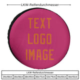 Custom Pink Orange Truck Tires