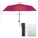 Custom Pink Orange Automatic Umbrella