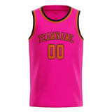 Custom Pink & Orange Colors Design Sports Basketball Jersey