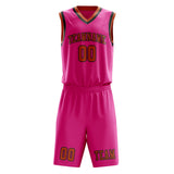 Custom Pink Orange Basketball Set