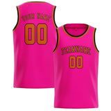 Custom Pink & Orange Colors Design Sports Basketball Jersey