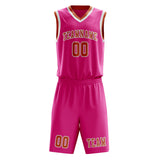 Custom Pink Orange Basketball Set